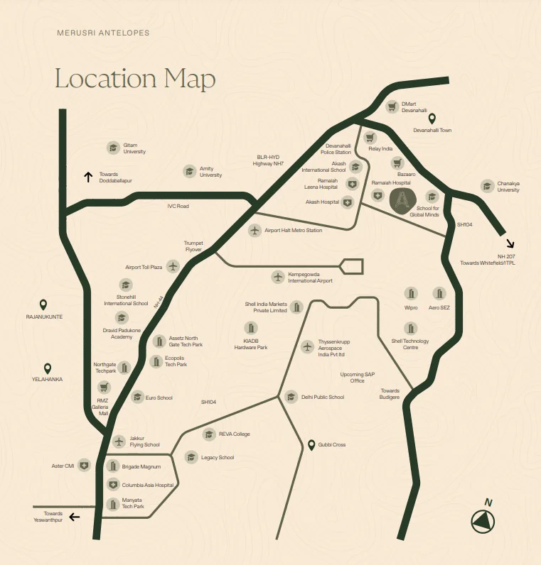 Merusri Antelopes Location
